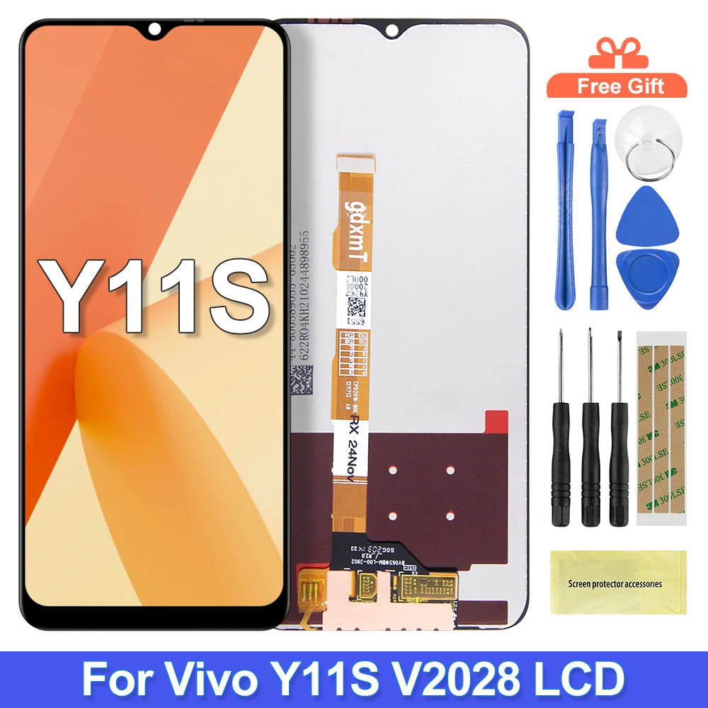 6.51'' OEM  For VIVO Y11s V2028 LCD Display Touch Screen With Frame Digiziter Assembly Replacement For Vivo Y11S Screen Vivo phone repair parts