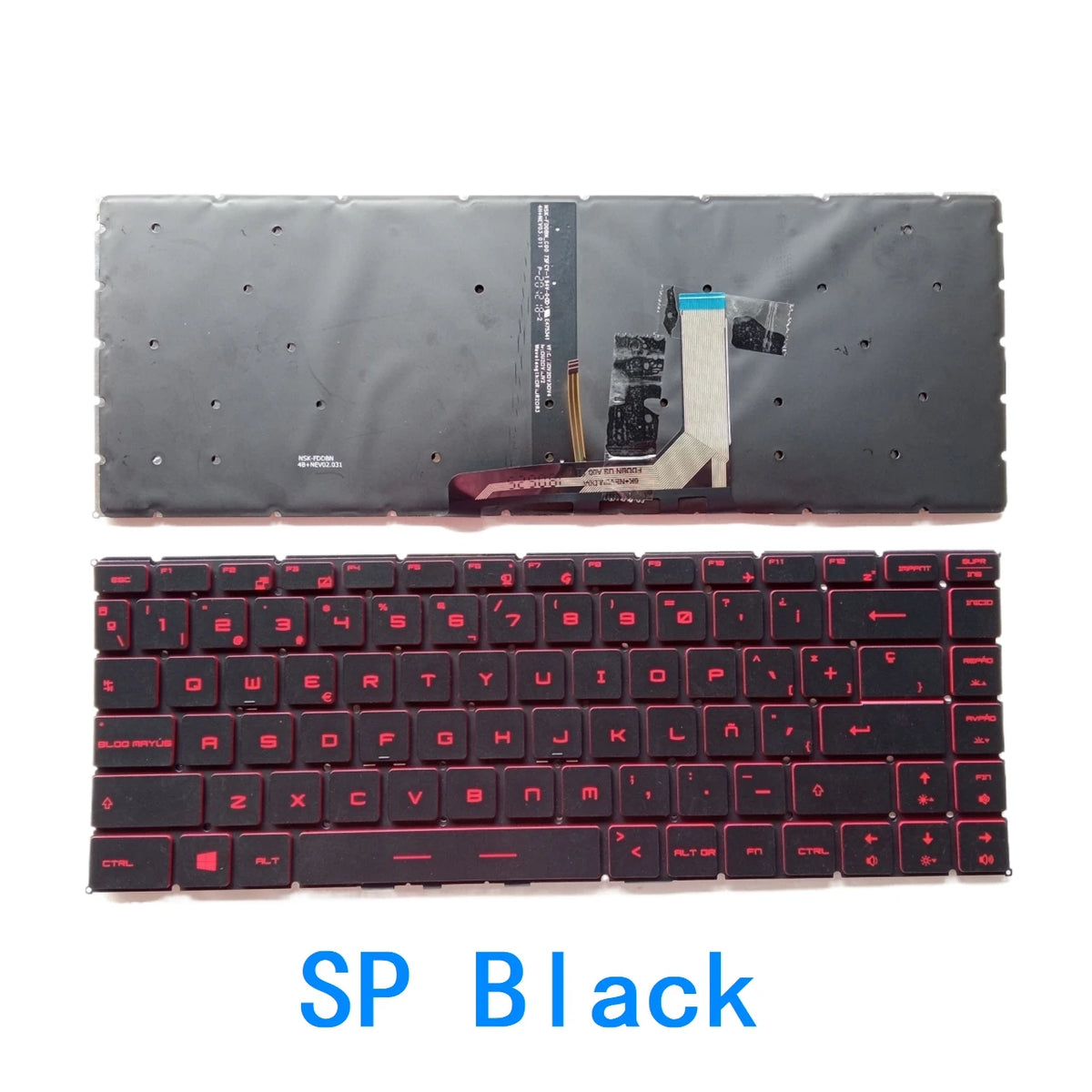 US Russian Spanish Backlit Keyboard For MSI GF63 8RC 8RD MS-16R1 MS-16R4 GF65 Thin 9SD 9SE 10SD 10SE MS-16W1 GS65 GS65VR MS-16Q1 MSI laptop repair parts