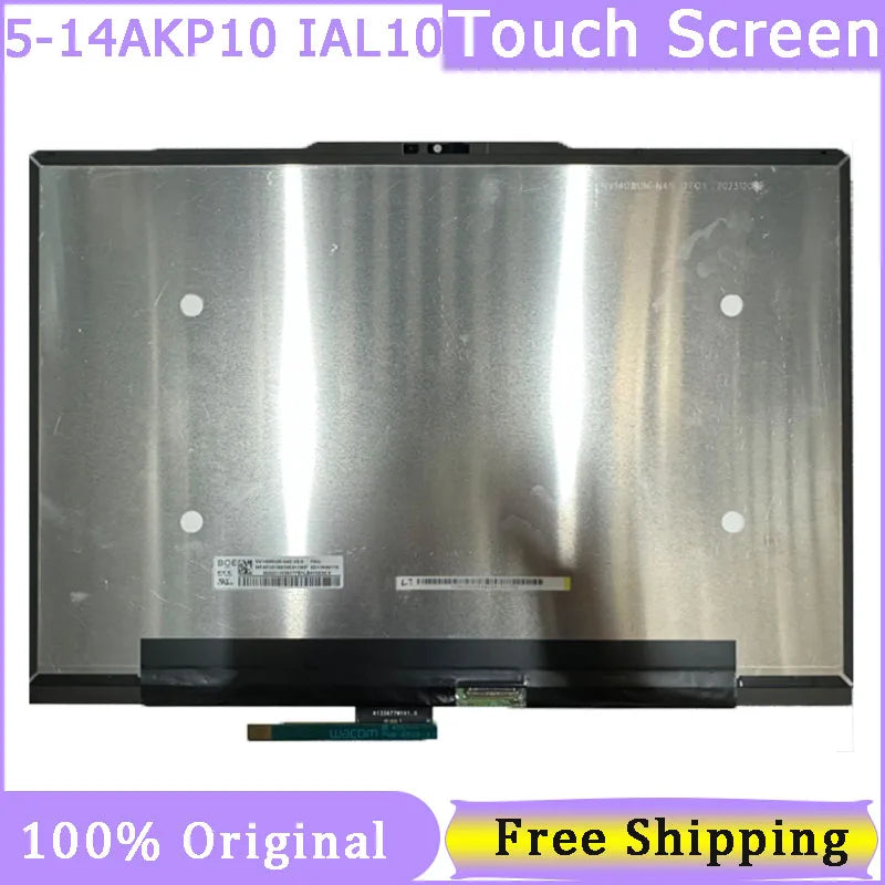 14 Inch Touch Screen For Lenovo Ideapad5 2-in-1 14AKP10 IAL10 Display Assembly  Replacement 1920X1200 FHD OLED With Frame Lenovo laptop repair parts