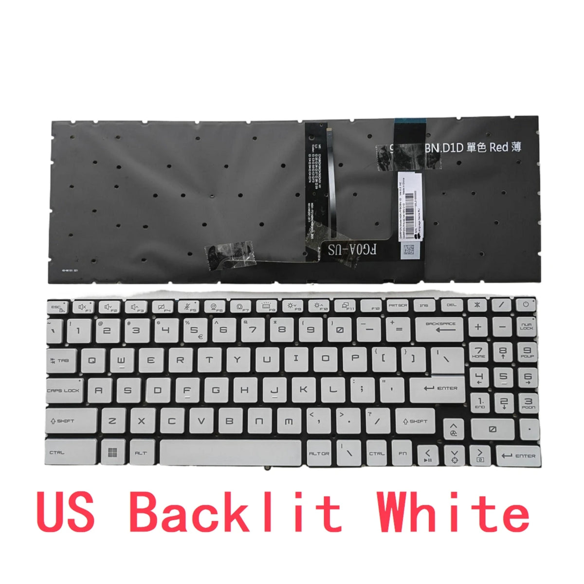 New US Russian Spanish Laptop RGB Keyboard For MSI GL66 GF66 MS-1581 1582 1583 1585 GL76 GF76 MS-17L1 17L2 17L3 MS-17L4 MS-17L5 MSI laptop repair parts