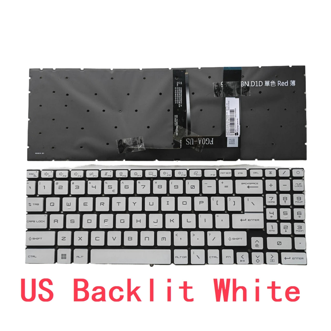 New US Russian Spanish Laptop RGB Keyboard For MSI GL66 GF66 MS-1581 1582 1583 1585 GL76 GF76 MS-17L1 17L2 17L3 MS-17L4 MS-17L5 MSI laptop repair parts