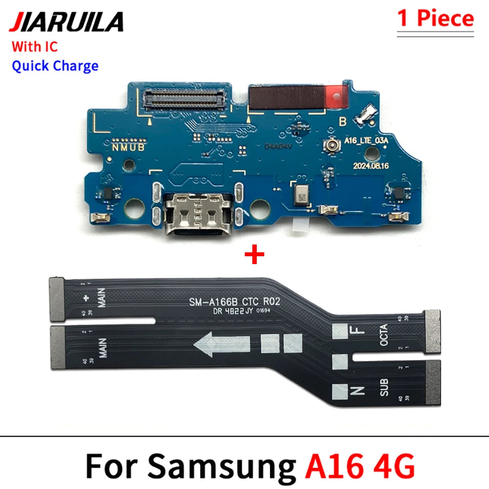 New For Samsung A15 A25 A35 A55 A16 A26 A56 A17 4G 5G USB Charging Port Board Connector Port Main Mainboard Flex Cable Samsung phone repair parts