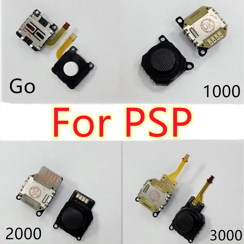 5PCS Replacement 3D Analog Joystick Thumb Stick Replacement for PSP 1000 2000 3000 GO Game Console Controller Repair Part Game console repair parts