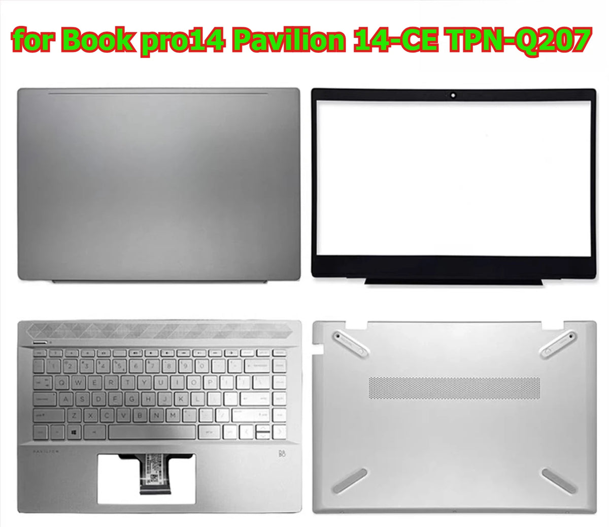 Cover case for HP Book pro14 Pavilion 14-CE TPN-Q207 lcd back housing bezel frame upper topcase palmrest buttom hinge shell cover HP laptop repair parts
