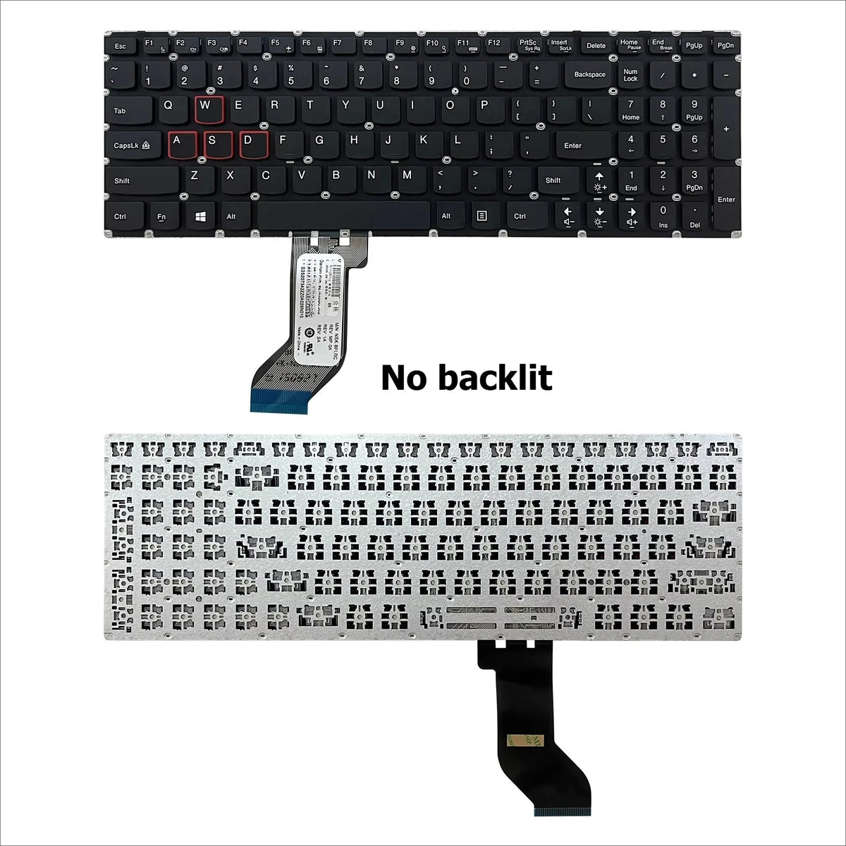 Upper case keyboard for Lenovo Legion 15ISK Y700-15-17 Y720-15IKB topcase palmrest cover SN20H54485 T6Y1B LJV160420E 5CB0N67285 Lenovo laptop repair parts