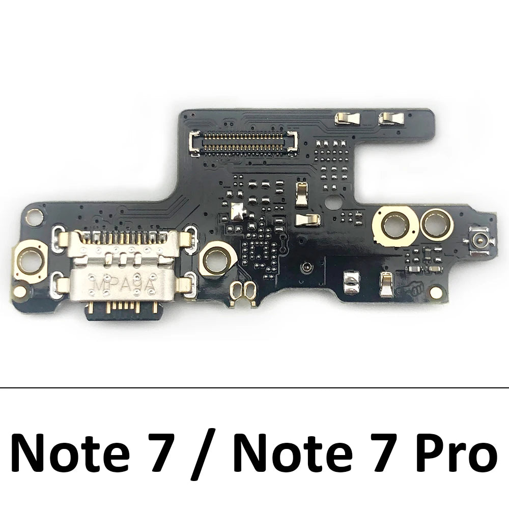 USB Charging Port Microphone Dock Connector Board Flex Cable For Xiaomi Redmi Note 7 8 8T 9 9s 10 11 Pro 5G  Xiaomi  Xiao mi phone repair parts