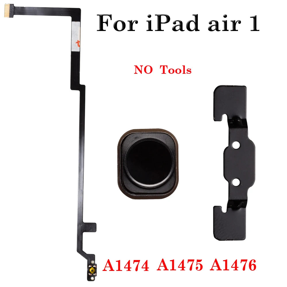 1set Home Button Key With Flex Cable Compatible For iPad Air 1 A1474 A1475 A1476 iPad tablet repair parts