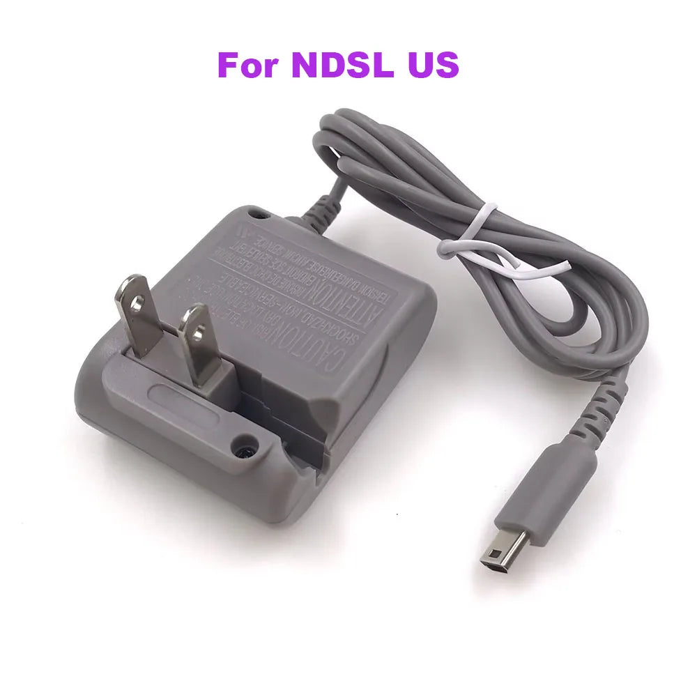1-5PCS EU US UK Plug For Nintendo DS NDS NDSL/GBA SP/GBM/3DS Home Wall Travel Charger AC Adapter Cable Game console repair parts