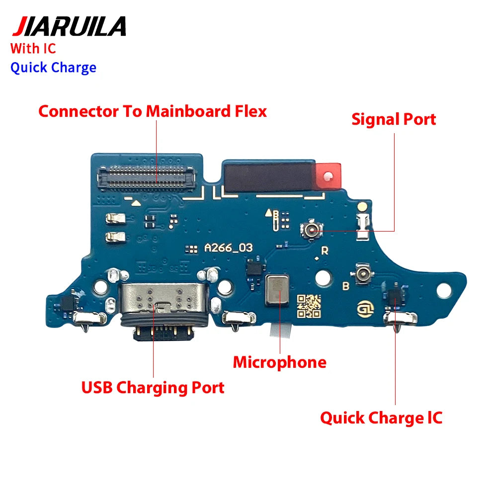 New For Samsung A06 A16 A26 A56 A07 A17 A37 A57 4G 5G Dock Connector Micro USB Charger Charging Port Flex Cable Microphone Board Samsung phone repair parts