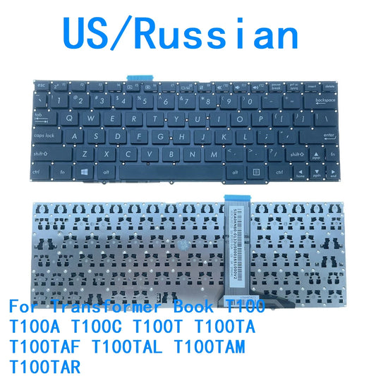 New US Russian Language  Keyboard For ASUS Transformer Book T100 T100A T100C T100T T100TA T100TAF T100TAL T100TAM T100TAR ASUS laptop repair parts