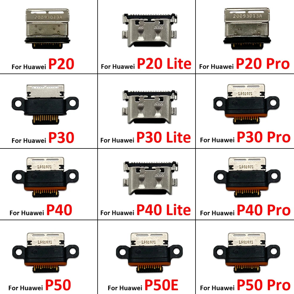 New USB Jack Charging Socket Charger Port Dock Connector For Huawei P20 P30 P40 P50 Pro Lite Plus 5G Huawei phone repair parts