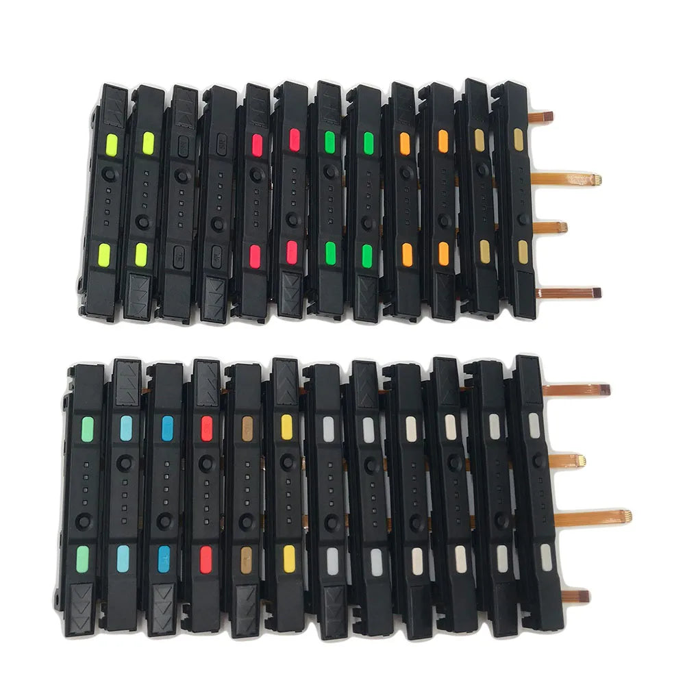 Plastic Slider For Nintendo Switch NS Joy-Con Controller Rail Assembly With Flex Cable Complete Right Left With Button Game console repair parts
