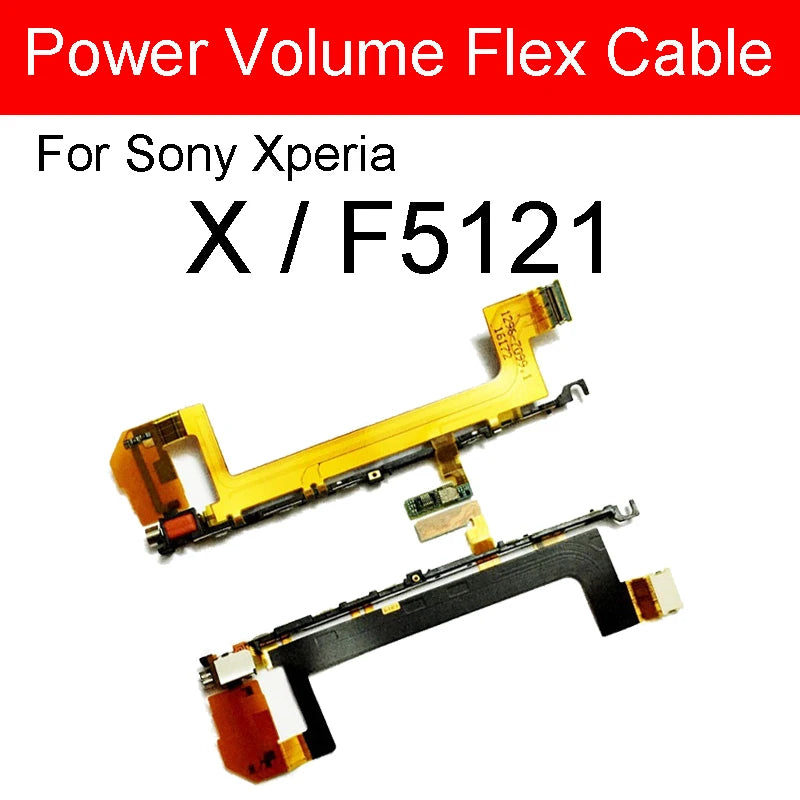 Power On Off Volume Side Button Flex Cable For Sony Xperia X F5121 F5122 Power Volume Control Switch Flex Ribbon Repair Parts Sony phone repair parts