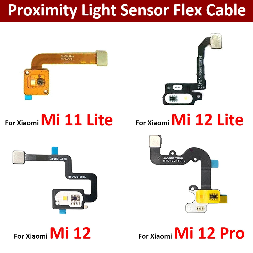 New For Xiaomi Mi 12 Pro Lite / Mi 11 Lite Proximity Light Sensor Flex Cable Distance Sensing Connector  Xiaomi  Xiao mi phone repair parts