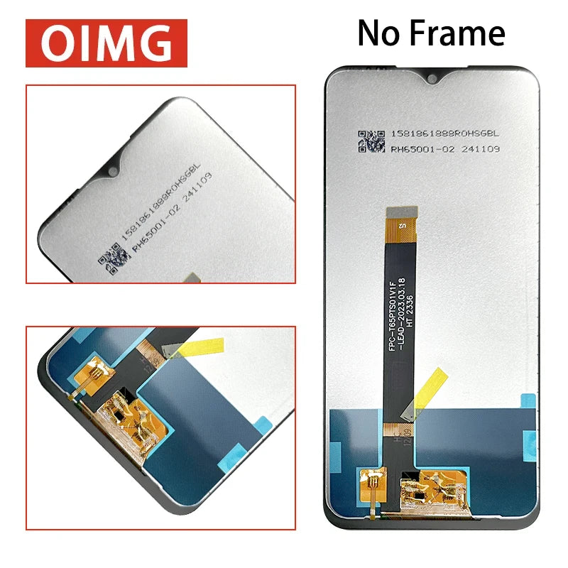 6.5"OEM For LG K51 K500 K500UM LCD Display Touch Screen Digitizer Assembly For LG Q51 LM-Q510N Display Frame LG phone repair parts