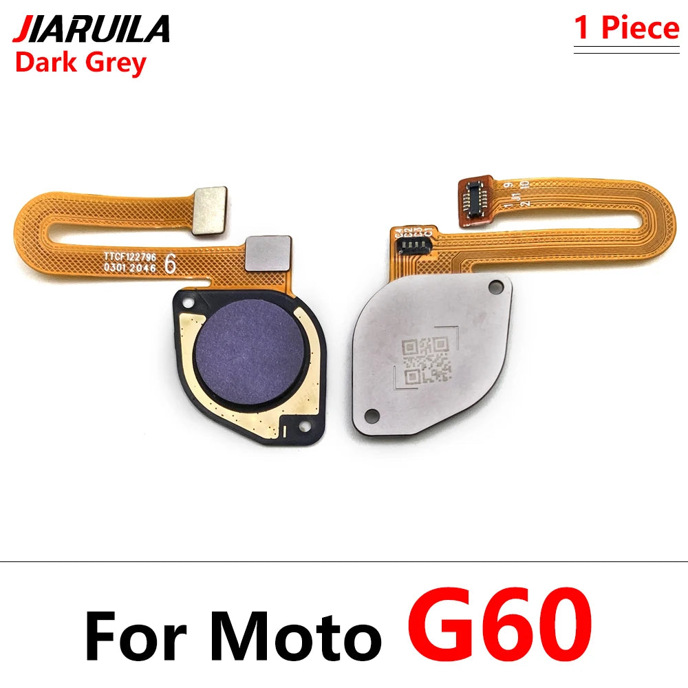 10Pcs/Lot,  Fingerprint Sensor Home Return Key Menu Button Flex Cable For Moto G10 G20 G30 G50 G60 G60s Motorola phone repair parts