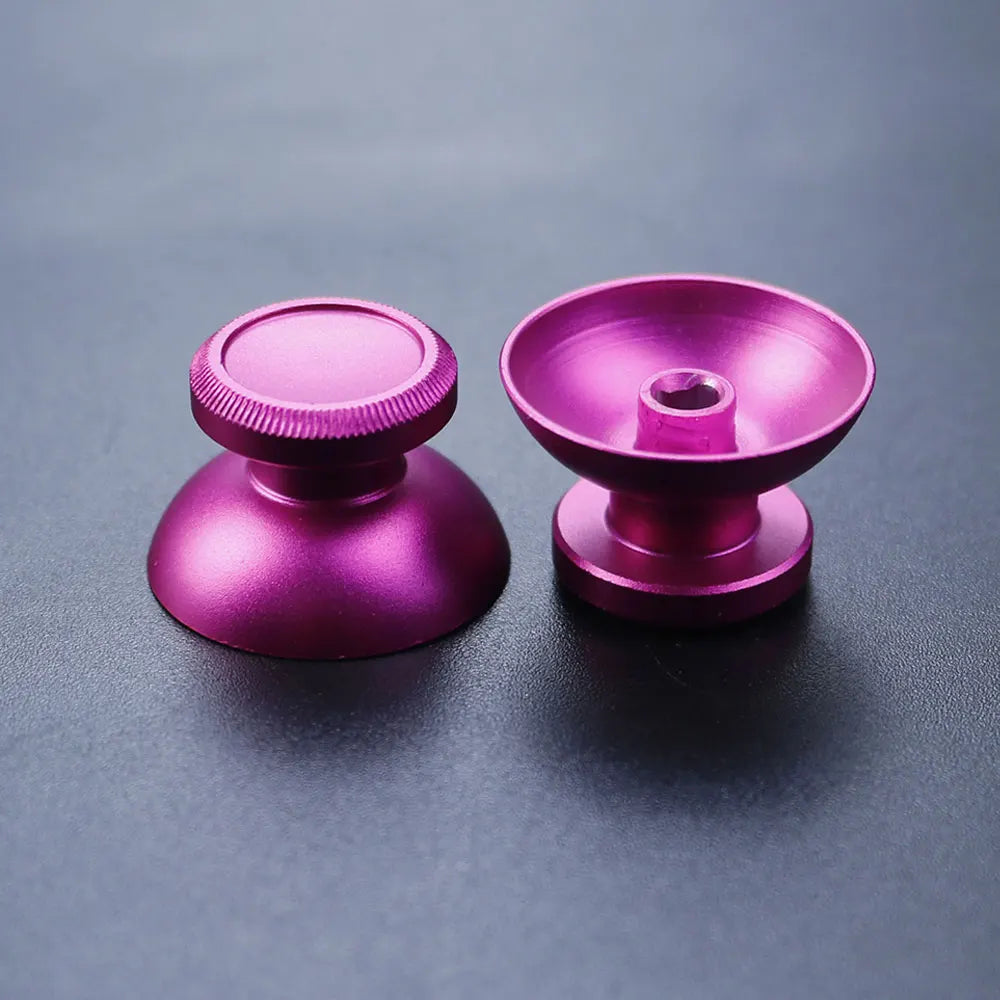 1Pair Aluminum Metal 3D Analog Joystick Thumb Stick Grip Cap Rocker Button For PS4 Pro Slim Xbox One Slim Series X S Controller Game console repair parts