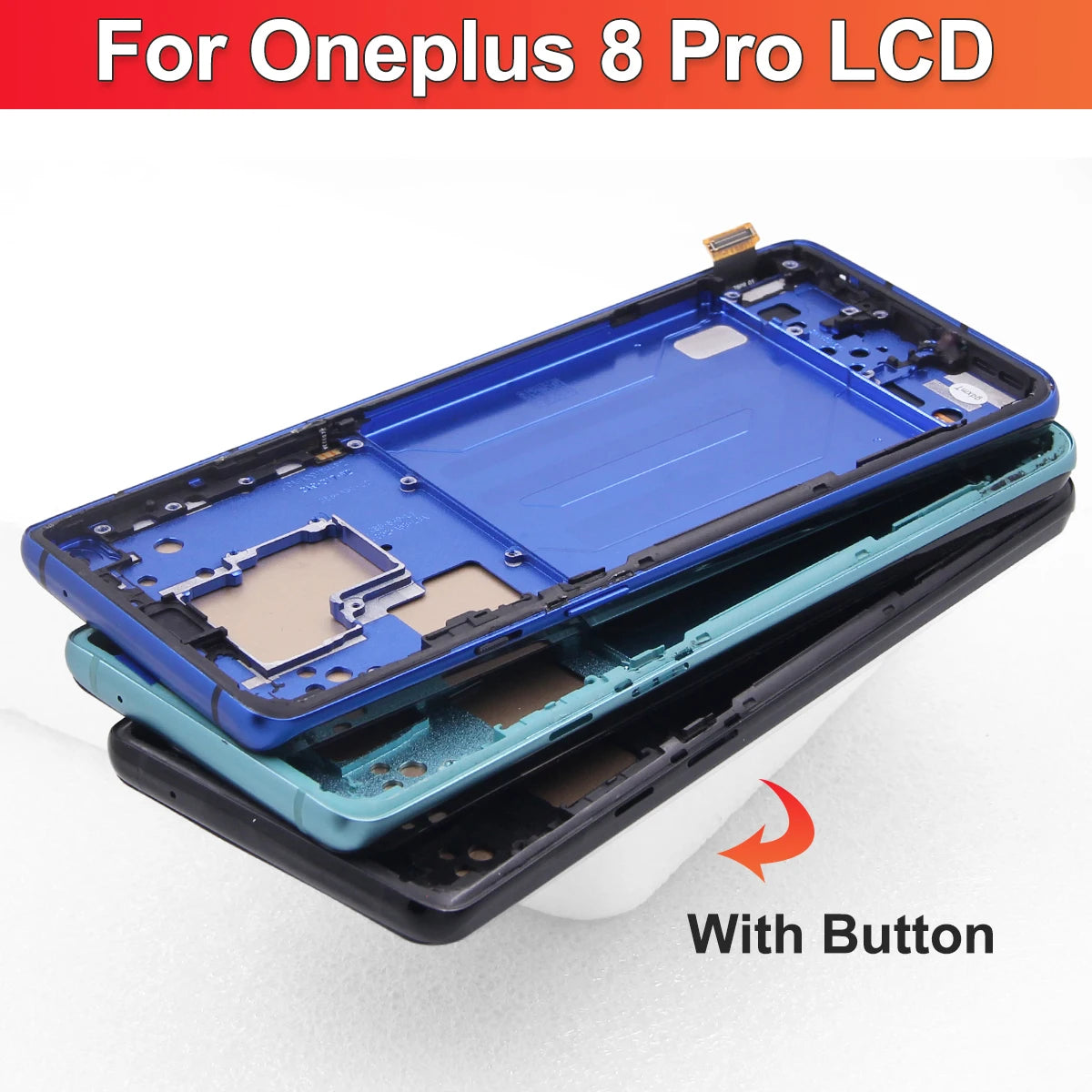 TFT 8Pro Display For Oneplus 8 pro IN2023 IN2020 IN2021 LCD Display Touch Screen Digitizer Assembly For Oneplus 8 pro LCD Screen Oneplus phone repair parts