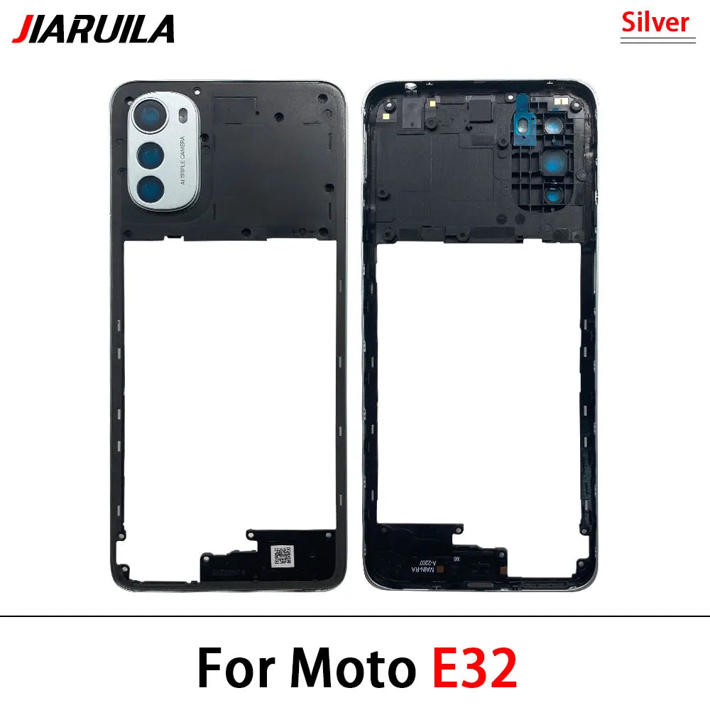 New Middle Frame Cover For Motorola For Motorola Moto E22 E32 E13 E22i Edge 20 Lite Middle Housing with Lens Frame Parts Motorola phone repair parts