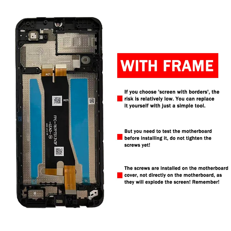 6.75"IPS LCD For ZTE Blade A35 Z2453 LCD Display Touch Screen Digitizer Panel Assembly For ZTE A55 Z2450  Display ZTE phone repair parts