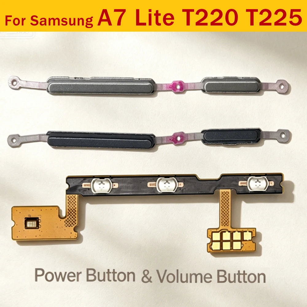 New For Samsung Tab A7 Lite SM-T220 T220 T225 Power On Off Volume Button Switch Flex Cable Samsung phone repair parts