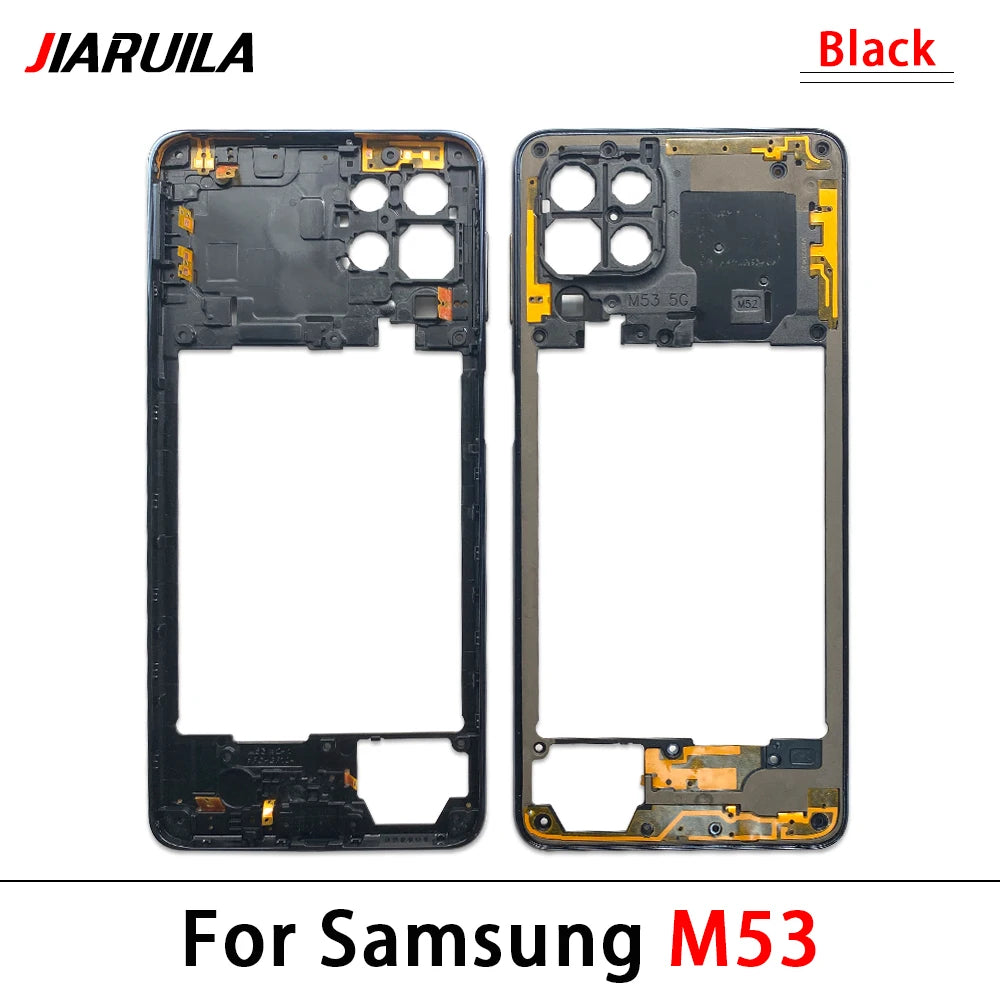 New Middle Frame For Samsung M23 M52 M53 M51 M54 M62 M35 5G M526B M536B M625F Door Housing Bezel Repair Parts Samsung phone repair parts