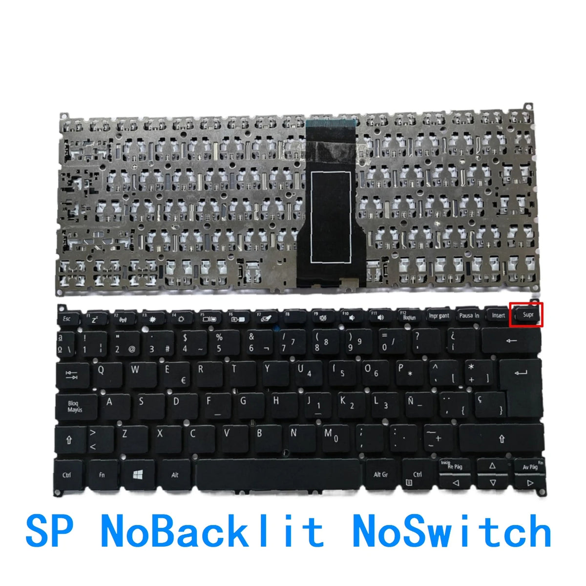 New US Spanish language  Backlit Keyboard For Acer Swift 1 SF114-32 SF114-33 SF114-34 SF114-32-P30S SF114-32-C91M  ACER laptop repair parts