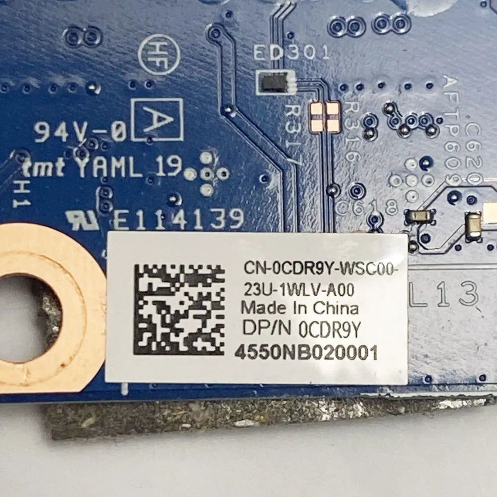 OEM For Dell Latitude 3320 E3320 P146G Laptop Earphone Audio USB Jack Port Switch Power Button Board with Cable Repairing 0CDR9Y Dell laptop repair parts