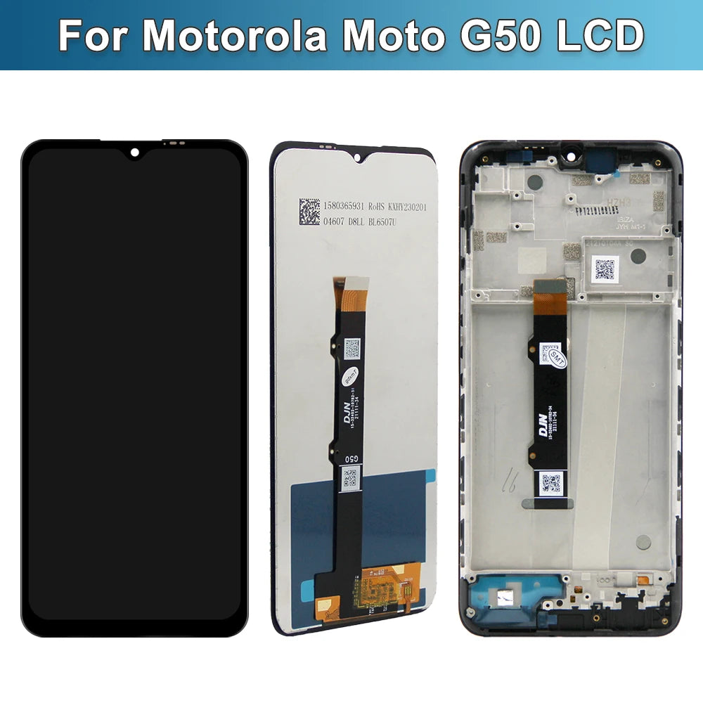 Moto G50 XT2137-1 XT2137-2 Lcd Display Digital Touch Screen with Frame for Motorola Moto G50 5G XT2149-1 Screen Replacement Motorola phone repair parts