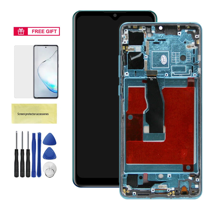TFT For Huawei P30 LCD Display ELE-L29 ELE-L09 ELE-L04 Screen Touch Digitizer Assembly Replacement Parts With Frame LCD Display HUAWEI phone repair parts