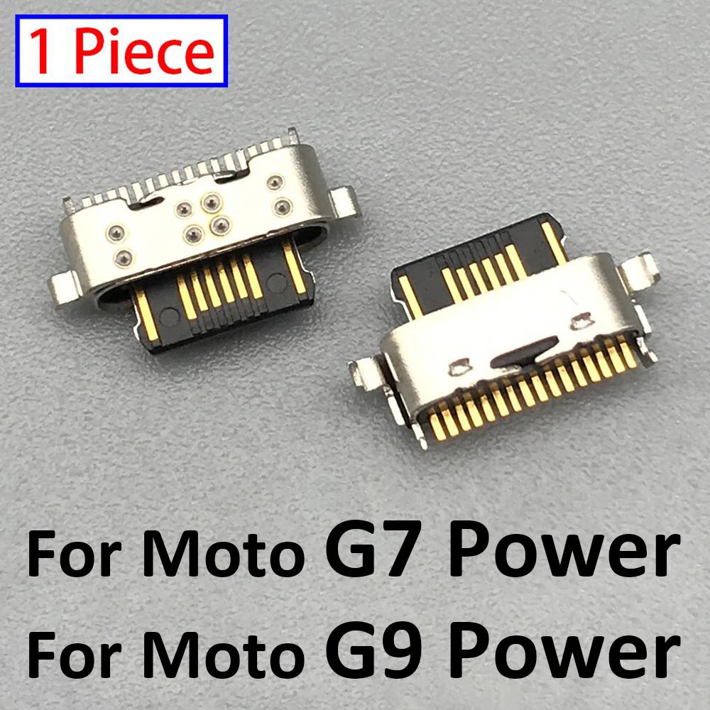 50Pcs Micro USB Connector Charging Port Jack Plug Dock For Motorola Moto G5 G5s G6 G7 G8 G9 Plus Play Power Lite Repair Parts Motorola phone repair parts