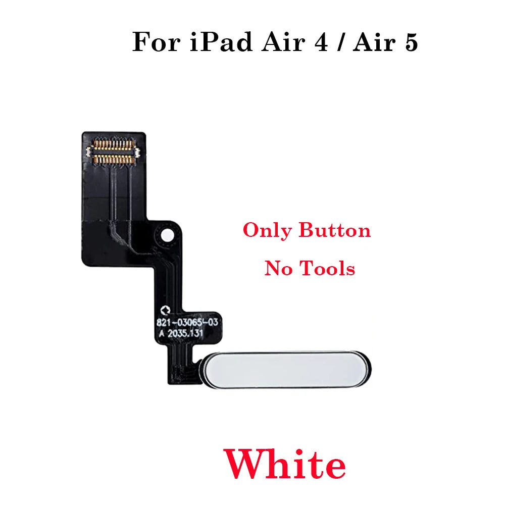 New Power Switch On Off  Button Key Flex Cable For iPad Air 4 Air 5 4G Wifi 10.9 inch A2316 A2324 A2325 No Fingerprint Funciton iPad tablet repair parts