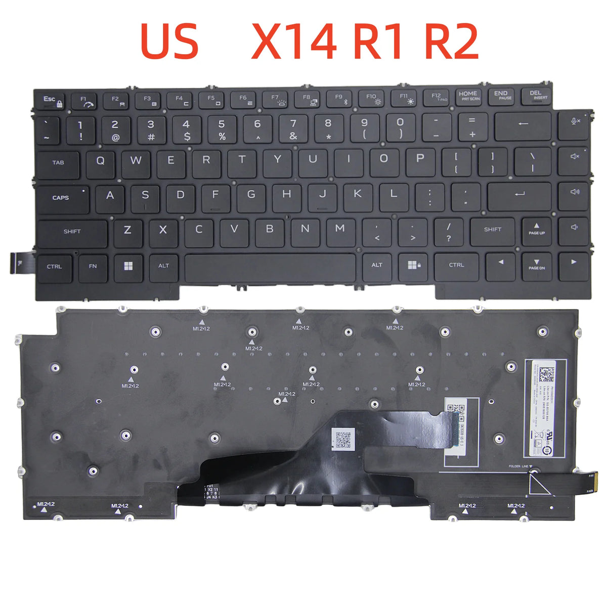 100%New US For Dell Alienware X14 R1 R2 P150G X15 R1 R2 Laptop Keyboard  Dell Laptop repair parts