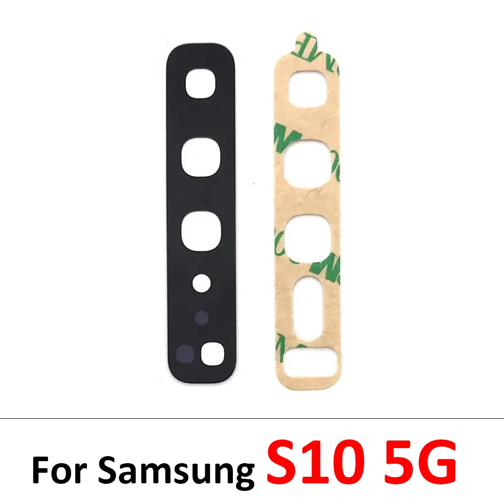10Pcs, Back Rear Camera Glass Lens For Samsung S8 S9 S10 Plus 5G S10e Note 8 9 10 Plus Lite 20 Ultra With Adhesive Sticker Samsung phone repair parts