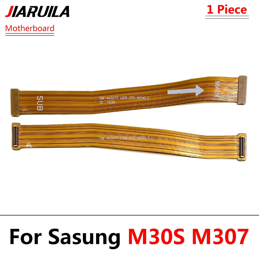 10Pcs， Main Board Motherboard Connector Flex Cable For Samsung M21 M31 M31S M51 M52 M62 M32 M10 M20 M30 M21s M30s M22 M53 M54 5G Samsung phone repair parts