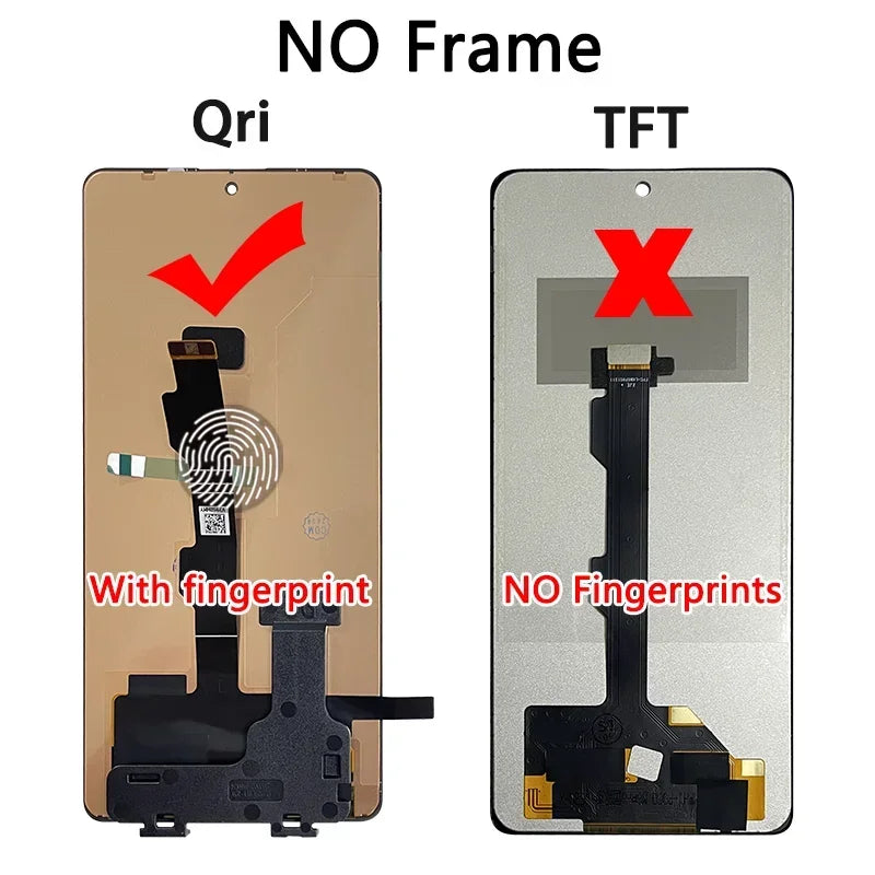 6.67"AMOLED for Xiaomi Redmi Note 13 Pro 4G 23117RA68G 2312FPCA6G Lcd Display Digital Touch Screen with Frame Assembly Xiaomi phone repair parts