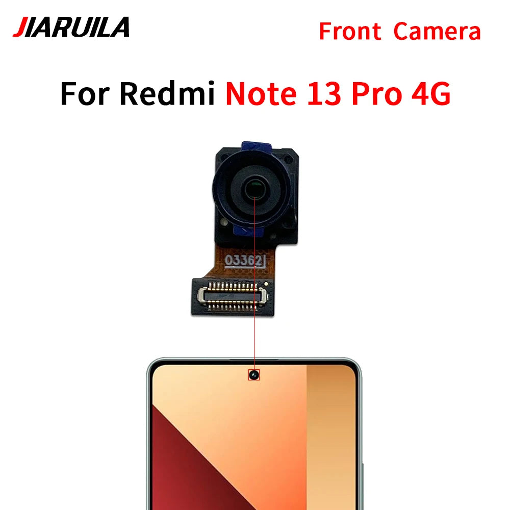 Front Camera Flex Back Rear Camera Module Flex Cable For Xiaomi Redmi Note 13 Pro Plus 4G 5G Xiaomi  Xiao mi phone repair parts