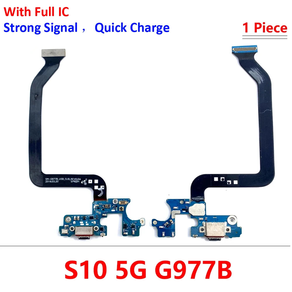 For Samsung S8 S9 Plus S10 Lite 5G G950F G955F G965F USB Charging Dock Connector Flex Cable Microphone Board Samsung phone repair parts