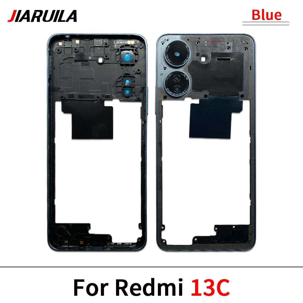 New Middle Frame For Xiaomi Redmi 12 13 13C 14C 4G 5G Door Housing Bezel Repair Parts Xiaomi  Xiao mi phone repair parts