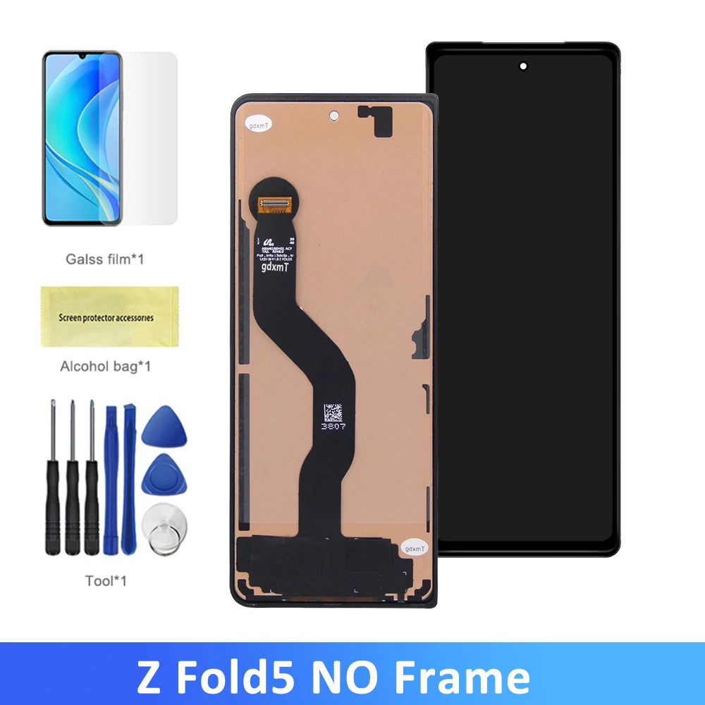 For Samsung Z Fold5 5G  SM-F946B, SM-F946B/DS, SM-F946U LCD Display Touch Z Fold 5 Screen Digitizer Assembly Replacement LCD Samsung phone repair parts