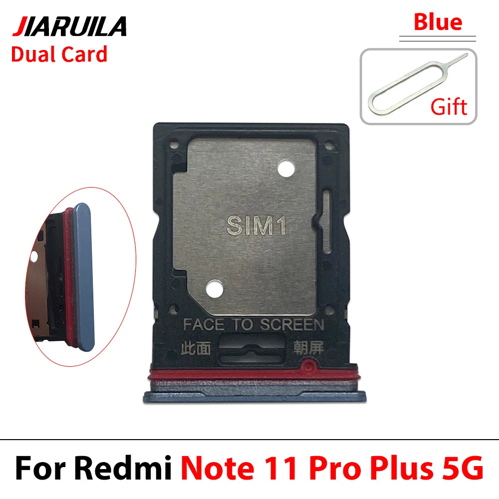 10Pcs, New For Xiaomi Redmi Note 11 11s Pro Plus 4G 5G SIM Card Tray Slot Holder Replacement Parts  Xiaomi  Xiao mi phone repair parts
