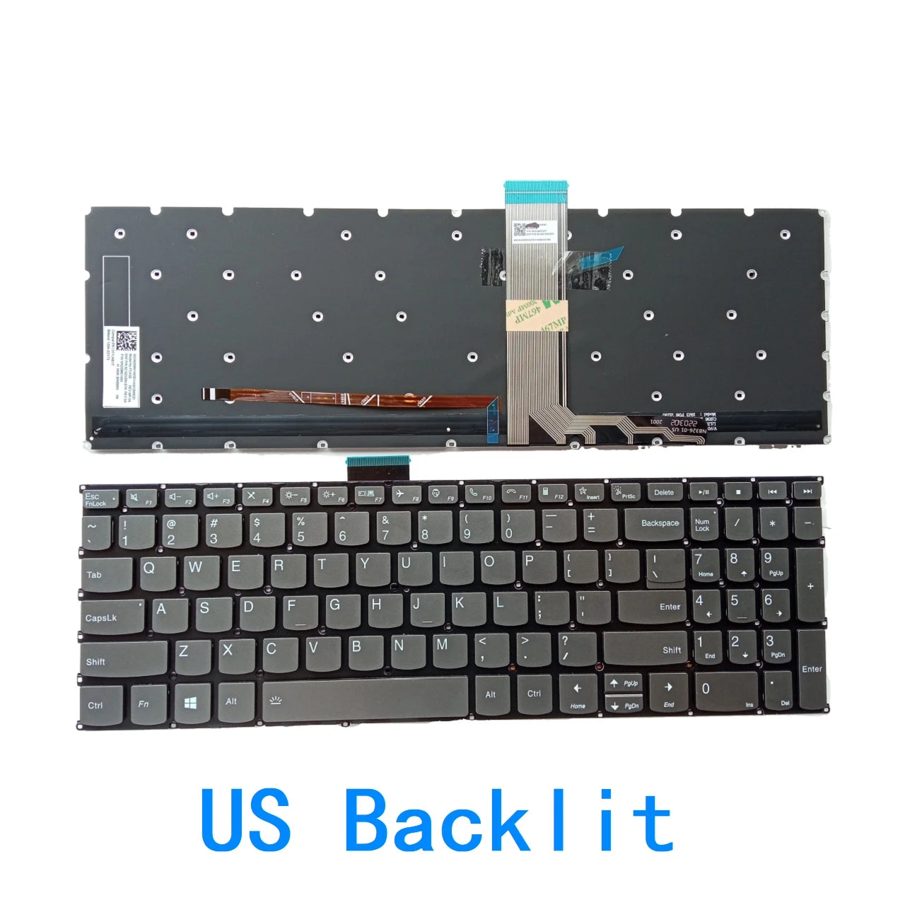 New US Russian Spanish Laptop Backlit Keyboard For Lenovo IdeaPad 5-15IIL05 5-15ARE05 5-15ITL05 15ALC05 S550-15 / AIR 15 2021 Lenovo laptop repair parts