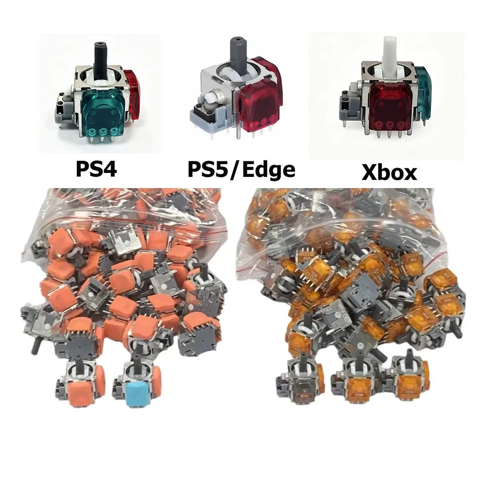 50PCS 100PCS GINFULL DS13 RS13 TMR Electromagnetic Joystick For PS5/Edge/PS4/Xbox Series Controller Thumbstick 3D Analog Sensor  Game console repair parts