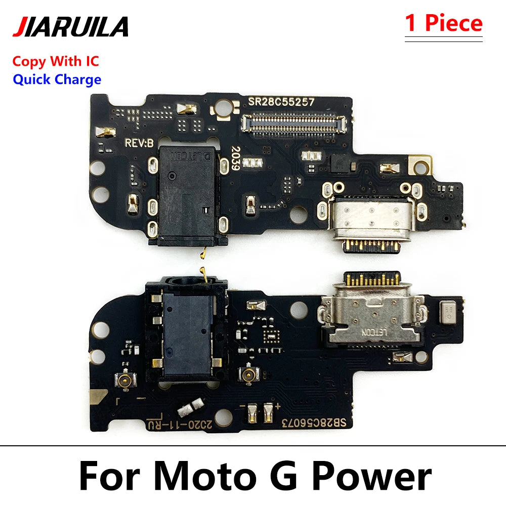 USB Charging Port Dock Charger Connector Board Flex Cable For Moto G Stylus Power Play Pure G 5G Plus 2020 2021 2022 2023 2024 Motorola phone repair parts