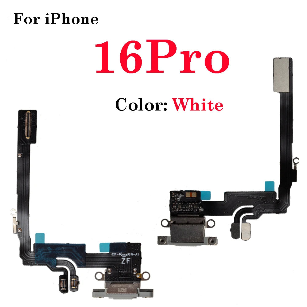 1Pcs New Brand For iPhone 16 15 Plus16 15 Pro Max Dock Charging Port Flex Cable USB Charger Connector Replacement Part iPad tablet repair parts