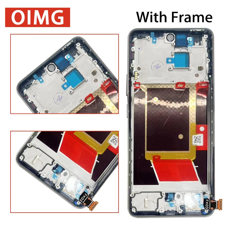 6.67"AMOLED For Realme 13+/13 Plus LCD Display Touch Screen Digitizer RMX5002 RMX5000 Display Replacement Oppo phone repair parts Realme phone repair parts