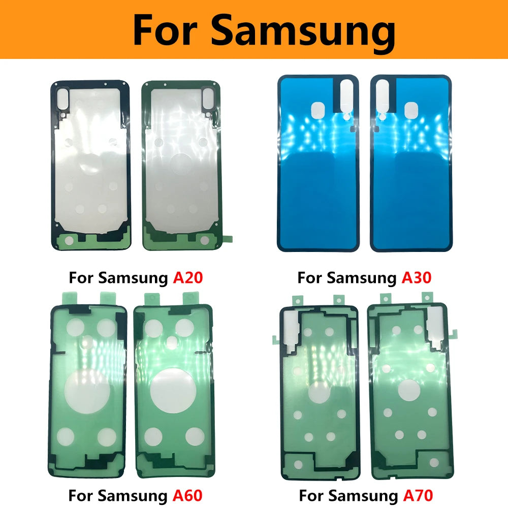 2Pcs Adhesive Sticker Back Housing Battery Cover Tape Waterproof For Samsung A20 A30 A50 A70 A20s A21s A30s A51 A71 A32 A52 A72 Samsung phone repair parts