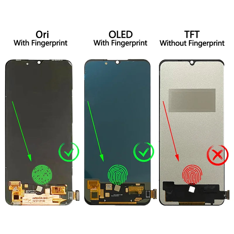 CPH2095 Premium LCD For Oppo F17 LCD Display Touch Screen Digitizer Panel Assembly F17 LCD Replacement Repair Parts Oppo phone repair parts Realme phone repair parts