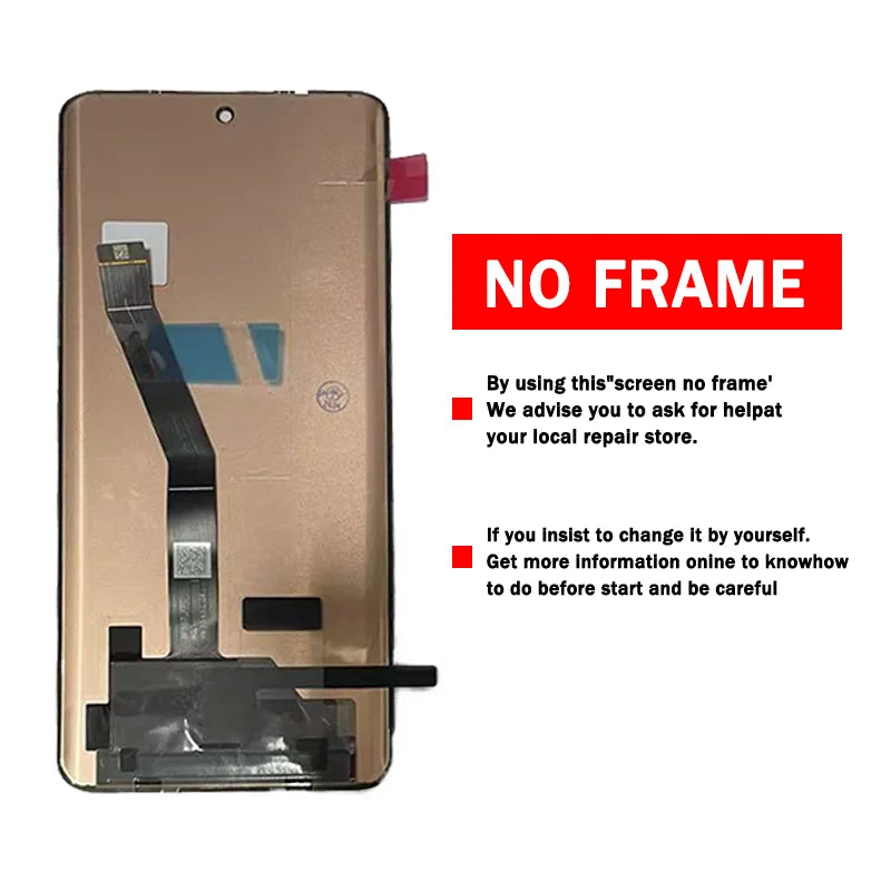 25096RA9BG, 25098RA98G Premium Lcd For Xiaomi Redmi Note 15 5G Display Touch Screen Digitizer Panel Assembly With Frame Xiaomi phone repair parts