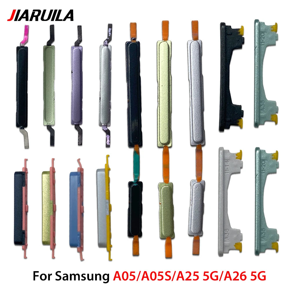 New For Samsung A05 A05s A15 A25 A35 A55 Power Button + Volume Side Button Key Replacement Parts Samsung phone repair parts